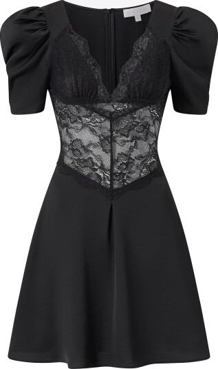 Love Lolina Kjole Francis Lace Mini Dress Svart