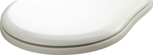 Lavabo Retro Toalettsete Uten myktluk. hengsler, Messing, Hvit
