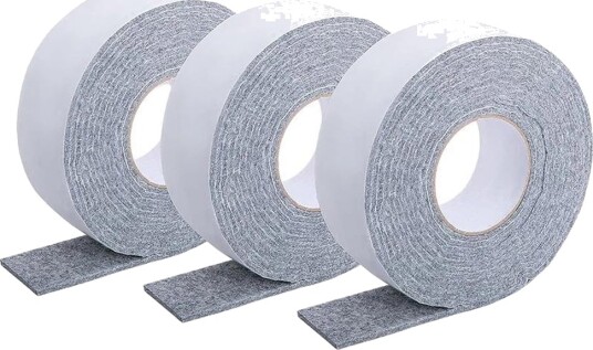 Kondenstape i filt 5 m / selvklebende kondensabsorberende tape / fuktabsorberende filttape for vinduer og bad