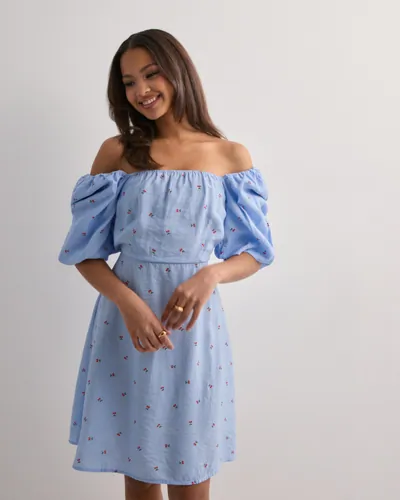 Vero Moda Blå Vmodette 2/4 Short Dress Wvn Ga