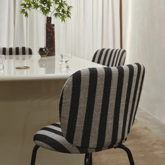 Ferm Living Rico Spisestol Black Louisiana   Sand/Black