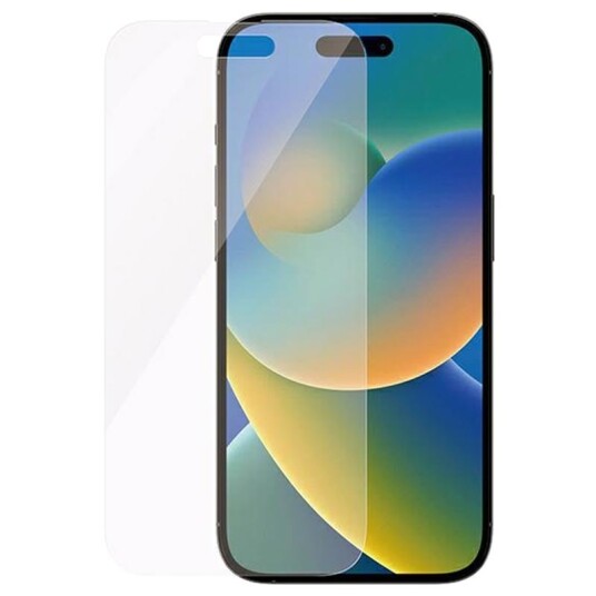 PanzerGlass AntiBacterial Skjermbeskytter for iPhone 14 Pro - Classic Fit, Transparent