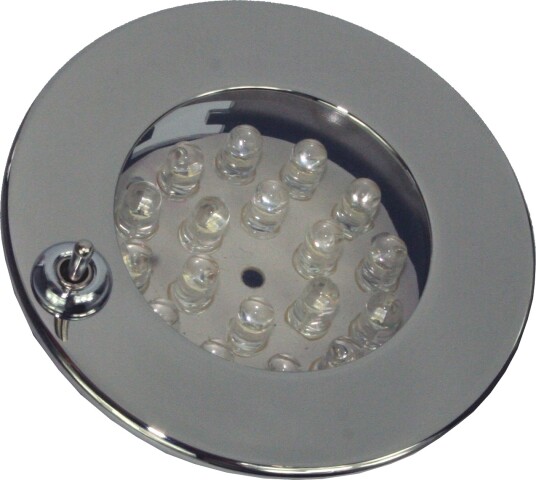 Downlight LED m/bryter   krom