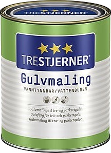 Trestjerner gulvmaling matt hvit 3 liter