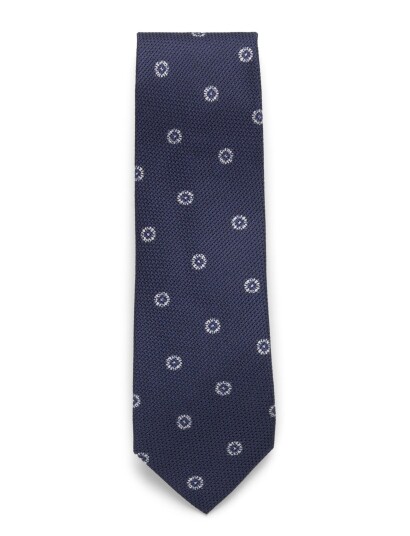 Oscar Jacobson Tie Navy ONE SIZE
