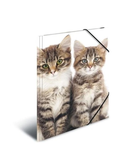 HERMA Elasticated folder A3 PP Cats HERMA Elasticated folder A3 PP Cats