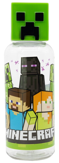 Stor Water Bottle w/3D Figurine 560 ml Minecraft 088808723-40413