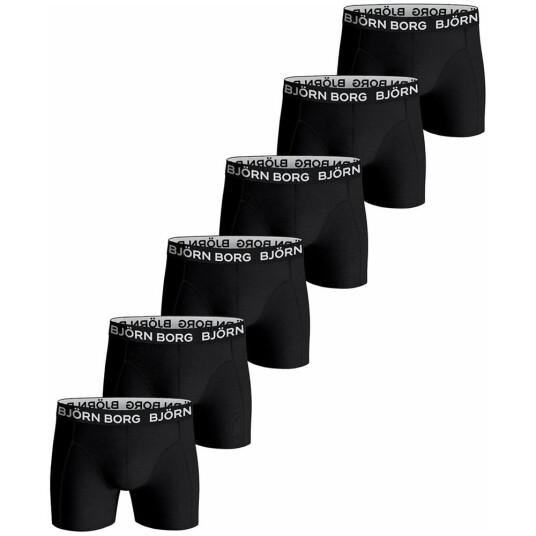 Björn Borg Cotton Stretch Boxer + Toilet Case 6-Pack, Underbukser herre Björn Borg Cotton Stretch Boxer + Toilet Case 6-Pack, Underbukser herre