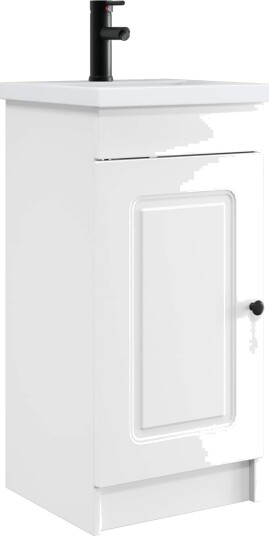 Badmøbel med vask Hvit 42 x 40 x 84,5 cm Konstruert tre Badmøbel med vask Hvit 42 x 40 x 84,5 cm Konstruert tre