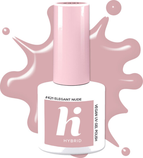 Hi Hybrid UV Gel Polish Elegant Nude #421 5ml Hi Hybrid UV Gel Polish Elegant Nude #421 5ml