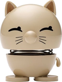 Hoptimist Cat figur 7,3 cm Latte