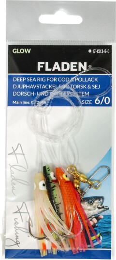 Fladen Mini Octopus #2/0 Green/Orange/Pink 0,60mm