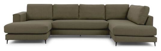 Juvila PALMA U-sofa, open end høyre, Grønn Unoliving