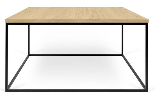 Temahome - Gleam Sofabord - Lyst tre m/svart stell - 75 cm Unoliving