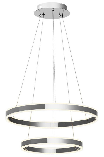 Lucande LED-pendellampe Lyani, 2 ringer under hverandre