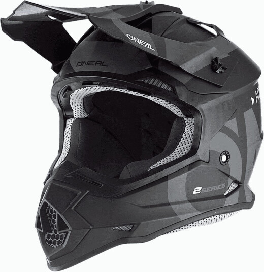 Oneal 2Series Slick 2023 Motocross Hjelm XL Svart Grå