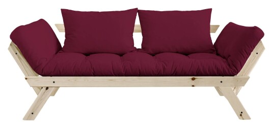 Karup Design - Bebop Sovesofa Bordeaux/Natural 1580335-01-0 1580335-06-0