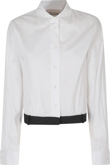 Semicouture, Dame, Bluser & Skjorter, Hvit, L, Semicouture, Dame, Bluser & Skjorter, Hvit, L,