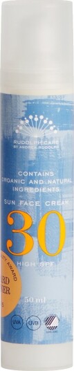 Rudolph Care Sun Face Cream SPF 30 - Fuktighetsgivende og UVA/UVB Beskyttelse 50 ml