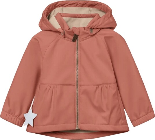 MINI A TURE Matbriddi Softshell Jacket. Grs Brown 9Y/134