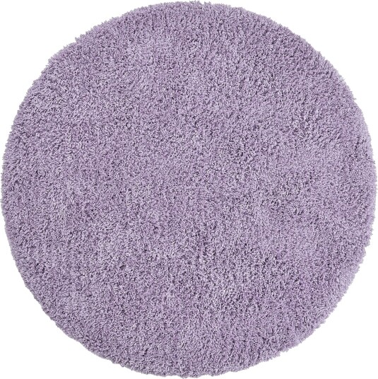 Rundt teppe Combarro Solid Cotton Shaggy lys lilla Størrelse: Ø 200 cm Rundt teppe Combarro Solid Cotton Shaggy lys lilla Størrelse: Ø 200 cm