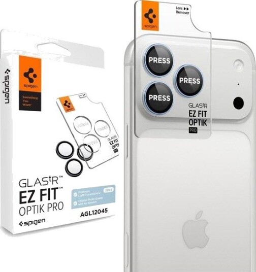 Spigen Optik Pro Kameralinsebeskyttelse til iPhone 18 Pro/Max - 2 Pakke Lyseblå