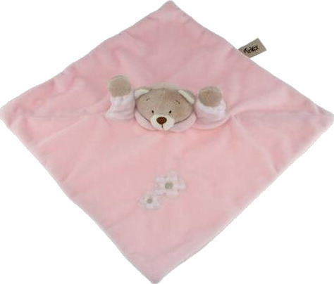 Koseklut bamse 30X30 cm rosa Koseklut bamse 30X30 cm rosa