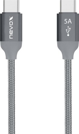 Nevox 1653 1 M Usb C Usb C Usb 2.0 0,48 Gbit/S Grå Sølv