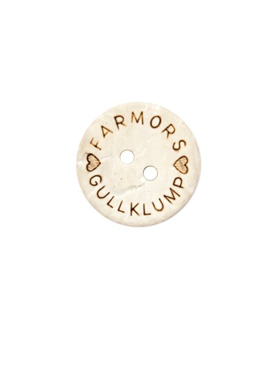 Kort Og Godt Knapp Farmors Gullklump 18Mm