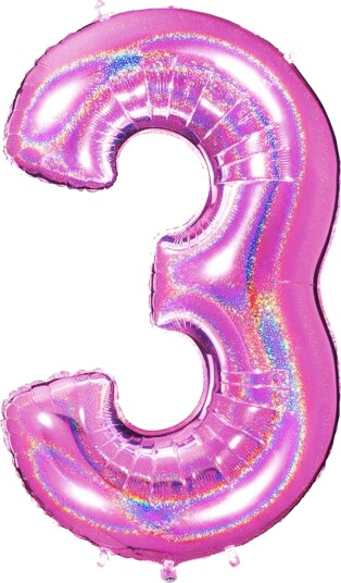 Ballongkungen Tallballong Glitter Rosa Tallet 3 613GHF