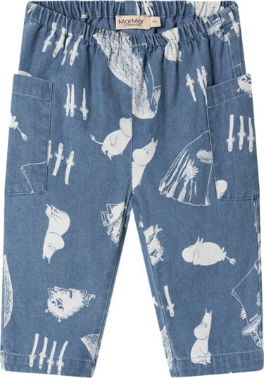 MarMar Jeans Pantomime Mummitrollene MarMar 2 år (92) Jeans Blå Hvit