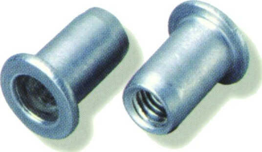 Ejot 460416 Blindnagelmutter RF A2, flatt hode, 200-pakning FTT/L M5, GR.3,0–5,0, Innfesting