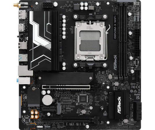 ASRock B850M-X WiFi R2.0 Micro ATX Hovedkort med AMD AM5 Socket og DDR5 RAM ASRock B850M-X WiFi R2.0 Micro ATX Hovedkort med AMD AM5 Socket og DDR5 RAM