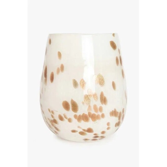 Lama Vase Hvit/Gull