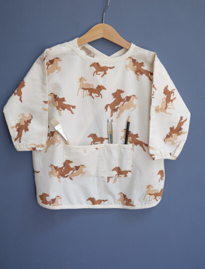 Fabelab Craft Smock - Wild At Heart - Cream - WEAR 1-3Y Fabelab Craft Smock - Wild At Heart - Cream - WEAR 1-3Y