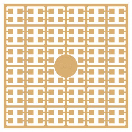 Pixelhobby Midi perler 543 Ekstra lys mahogni 2x2mm 140 piksler