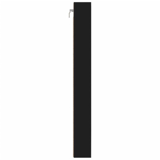 Vitrineskap svart 100x8,5x75 cm konstruert tre Vitrineskap svart 100x8,5x75 cm konstruert tre