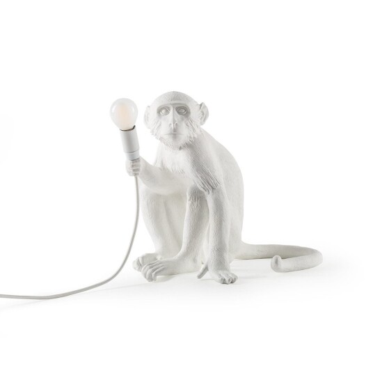 Monkey Bordlampe Hvit