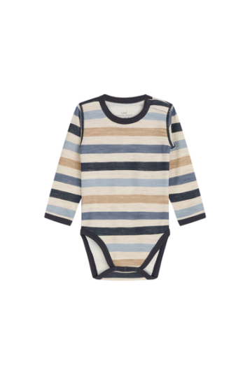 Hust & Claire Baloo Stripe ull/bambus body - blue night Hust & Claire Baloo Stripe ull/bambus body - blue night