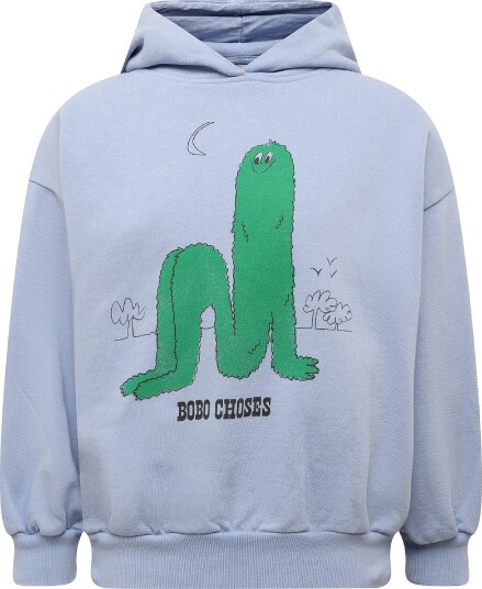 Bobo Choses Bobo Choses Long Puff Hoodie Blue 98