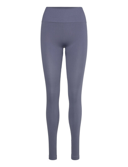 Björn Borg Studio Seamless Ribbed Tights - Blue - XL