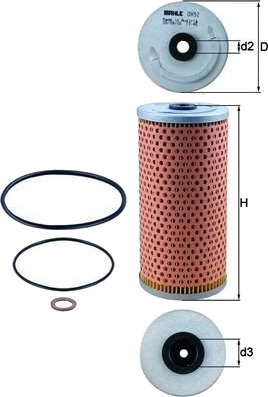 Oljefilter KNECHT OX 92D Oljefilter KNECHT OX 92D