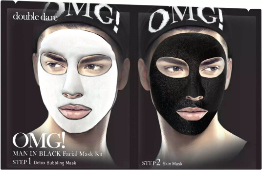 Double Dare OMG! Man In Black Facial Mask 1 stk Double Dare OMG! Man In Black Facial Mask 1 stk