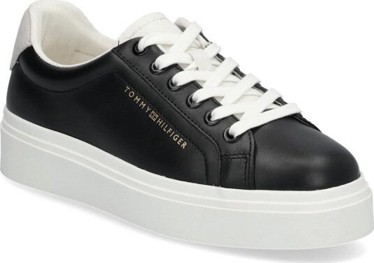 Tommy Hilfiger Th Feminine Platform Monogram BLACK ECRU 38 Tommy Hilfiger Th Feminine Platform Monogram BLACK ECRU 38