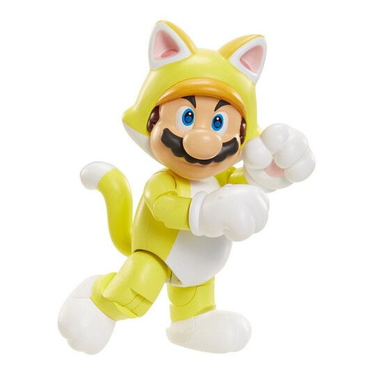 Nintendo Super Mario figur 10 cm Cat Mario med Super Bell