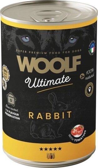 Woolf Ultimate Can Kanin Tomat Våtfôr 6 x 400 G