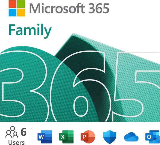 Microsoft 365 Family Premium Office-apper 12-måneders abonnement