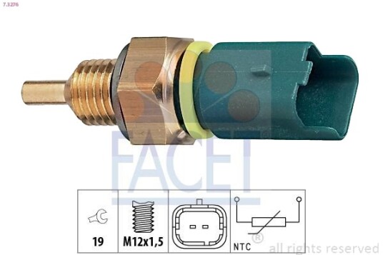 Sensor, motortemperatur FACET 7.3276