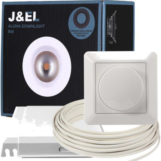 J&el Downlightpakke Aluna 6 Pk