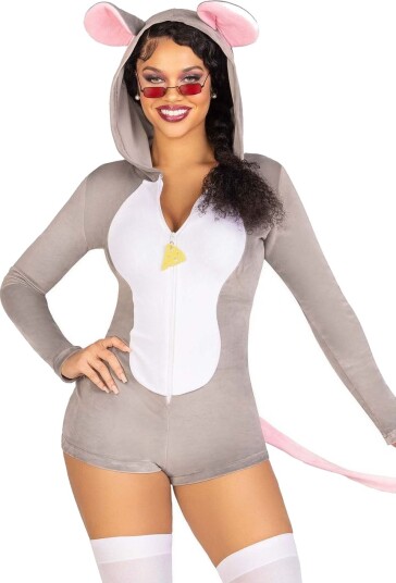Leg Avenue Comfy Mouse Jumpsuit/Romper til Dame Medium